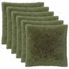 vidaXL Husă pentru pernă 6 buc. HEERLEN Verde 65 x 65 cm Fleece PV