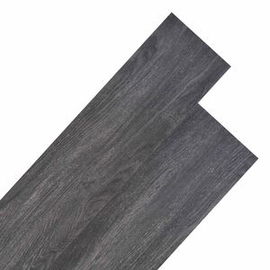 vidaXL Plăci de Pardoseală Negru și Alb 5,26 m&sup2; 18 buc. PVC