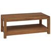 vidaXL Masă de cafea natural 100 x 50 x 40 cm Lemn solid de tec
