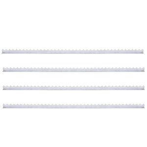 vidaXL Bandă cu țepi de perete, 4 buc., oțel galvanizat, 1 m