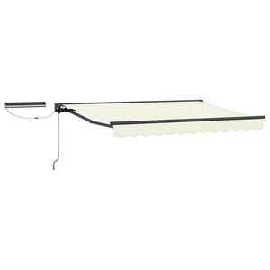 vidaXL Cort electric retractabil Crem și Antracit 2,5 x 2 m