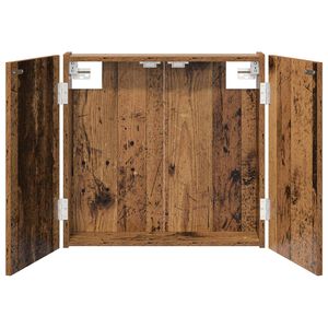 vidaXL Cabinet pentru ținte de darts Lemn vechi 56 x 12 x 53,5 cm