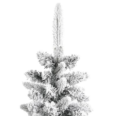 vidaXL Brad de Crăciun artificial slim cu zăpadă pufoasă 120 cm PVC&PE