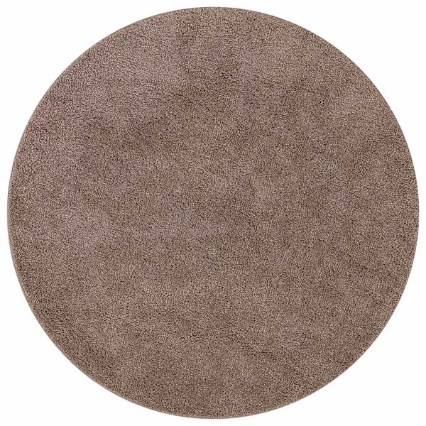 vidaXL Covor Shaggy Antiderapant Maro 90 x 90 cm PP