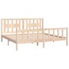 vidaXL Cadru pat cu tăblie Super King, 180x200 cm, lemn masiv pin