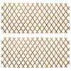 vidaXL Gard trelis extensibil 2 buc. 100 x 105 cm Bambus Maro deschis