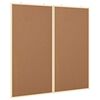 vidaXL Tablă de Anunțuri 100 x 100 x 1,4 cm Lemn masiv de pin Maro