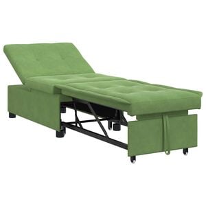 vidaXL Pat canapea Verde deschis 194 x 67 x 82 cm Catifea