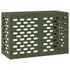 vidaXL Husă pentru aer condiționat Verde măsliniu 90 x 40 x 60 cm Oțel