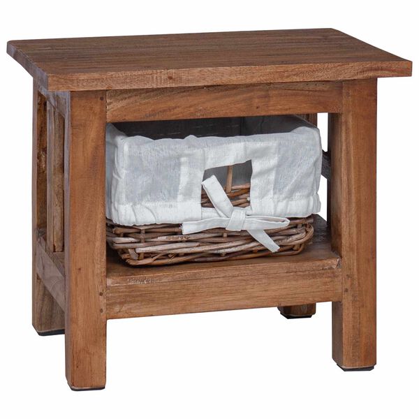 vidaXL Masă laterală Maro Lemn masiv de mahon