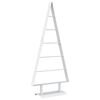 vidaXL Pom de Crăciun din metal KUOPIO 90 cm Oțel Alb