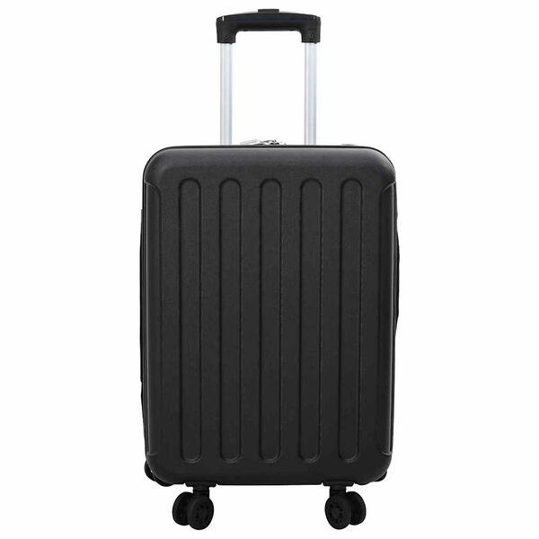vidaXL Valiză cu blocare Negru 34 x 23 x 55.5 cm Plastic ABS