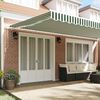 vidaXL Cortina Retractabilă Manual Verde și alb 600 &times; 300 cm