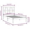 vidaXL Cadru de pat single, 90x190 cm, lemn masiv de pin