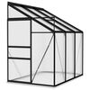 vidaXL Seră, antracit, 3,97 m&sup2;, aluminiu