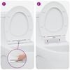 vidaXL Capacul de toaletă Alb 47 x 37,5 x 3,8 cm Duroplast