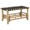 vidaXL Bancă de grădină 80 x 38 x 40 cm Bambus natural Dreptunghiular