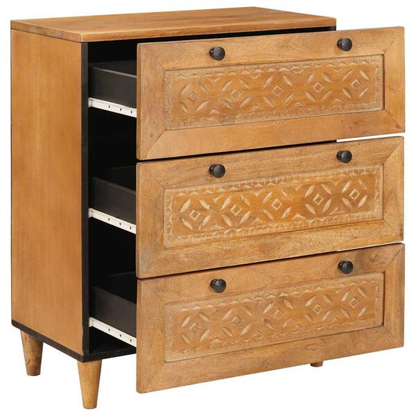 vidaXL Bufet Maro deschis 60 x 33 x 75 cm Lemn masiv de mango