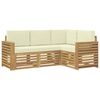 vidaXL Seturi de canapele 4 pcs Alb și crem 191 x 132,5 x 73 cm