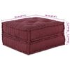 vidaXL Canapea modulară 2 pcs Bordo 140 x 70 x 36 cm țesătură