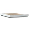 vidaXL Cadru de pat, alb, 150x200 cm, lemn prelucrat