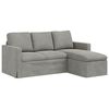 vidaXL Canapea Gri deschis 178 x 134 x 80 cm Catifea