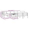 vidaXL Set mobilier de grădină cu perne, 10 piese, antracit, aluminiu