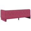 vidaXL Cadru de pat colțar cu headboard Roșu Vin 80 x 200 cm Catifea
