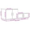 vidaXL Dulap de depozitare 2 pcs Lemn vechi 103 x 41 x 40 cm