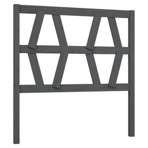 vidaXL Tăblie de pat, gri, 81x4x100 cm, lemn masiv de pin