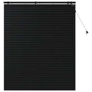 vidaXL Jaluzea venetiană Negru 125 x 160 cm 35 mm