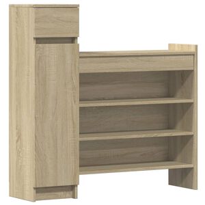 vidaXL Dulap de pantofi stejar Sonoma 100,5x28x100 cm lemn prelucrat