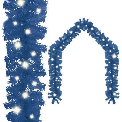 vidaXL Ghirlandă de Crăciun cu lumini LED, albastru, 20 m