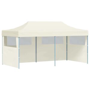 vidaXL Cort de petrecere pliabil pop-up, crem, 3 x 6 m