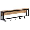 vidaXL Cuier pentru haine, 87x10x28 cm, lemn masiv de mango brut