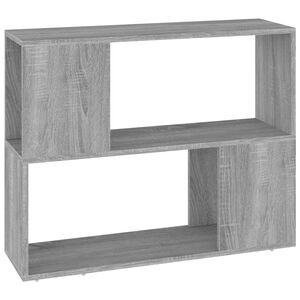 vidaXL Bibliotecă/Separator de cameră, gri sonoma, 80x24x63 cm