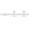 vidaXL Set glisare ușă mini pentru dulap, alb, oțel carbon, 122 cm