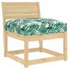vidaXL Pernă pentru șezut din paleți model frunze 80 x 80 x 12 cm