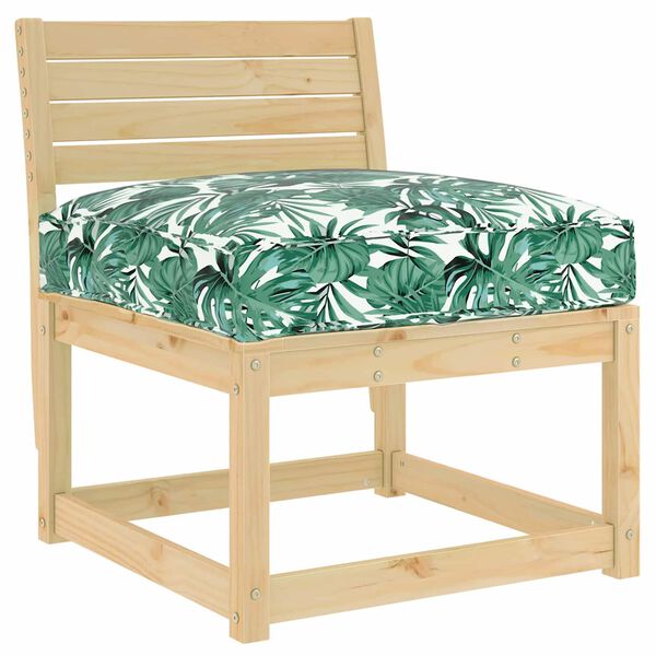 vidaXL Pernă pentru șezut din paleți model frunze 80 x 80 x 12 cm