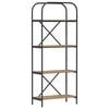 vidaXL Raft pentru cărți 4 niveluri 60 x 30 x 146 cm Lemn prelucrat