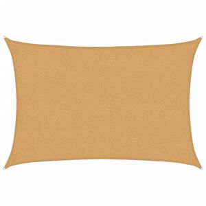 vidaXL P&acirc;nză parasolar, nisipiu dreptunghiular 2x2,5 m, HDPE, 160 g/m&sup2;