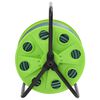 vidaXL Tambur furtun autonom verde set racorduri furtun 0,75" 20 m PVC