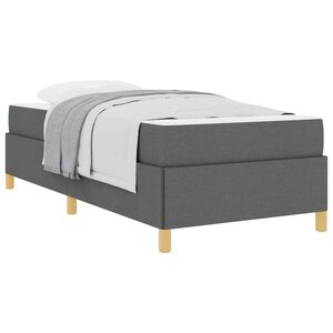 vidaXL Cadru de pat Gri &icirc;nchis 80 x 200 cm țesătură