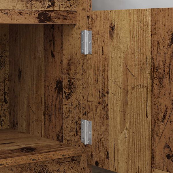 vidaXL Hinge 2 pcs Argintiu 50 x 38 x 1,3 mm Oțel