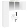 vidaXL Set de mobilier pentru baie 5 buc. Alb 33 x 34,5 x 160 cm