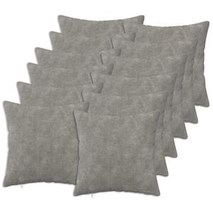 vidaXL Husă pentru pernă 12 buc. HEERLEN Gri deschis 40 x 40 cm
