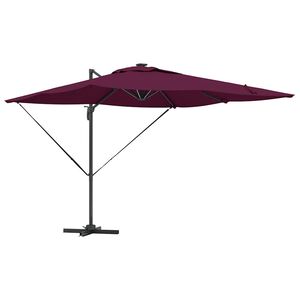 vidaXL Umbrelă de soare Roșu Bordeaux 286 x 284 x 270 cm