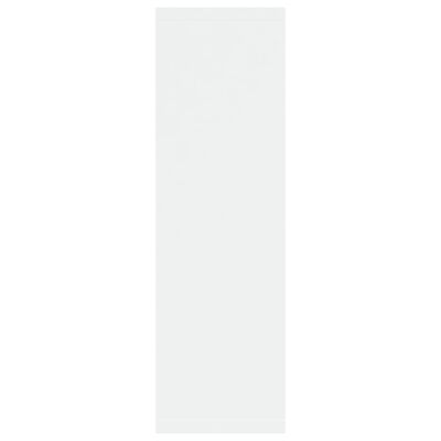 vidaXL Raft de perete, alb, 85x16x52,5 cm, lemn compozit