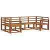 vidaXL Set de canapele de exterior 6 pcs natural Lemn Solid de Acacia