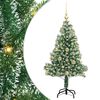 vidaXL Pom de Crăciun artificial cu zăpadă imitată și lumină LED